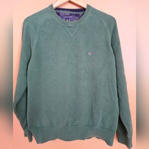 Tommy Hilfiger Men's Forest Green Crewneck Sweater